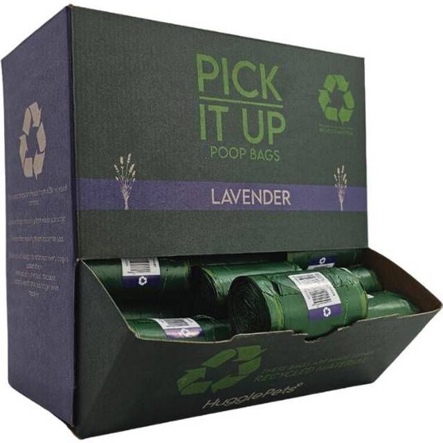 (54 Rolls (810pk)) HugglePets Pick It Up Lavender Dog Poop Bags