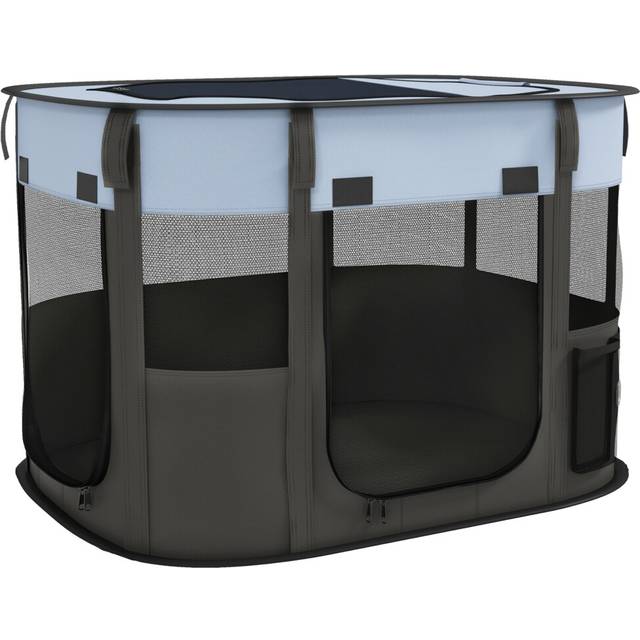 PawHut Portable Dog Pen for Puppies - Rabbits - Kittens - Guinea Pigs - Grey - 74 | TJ Hughes