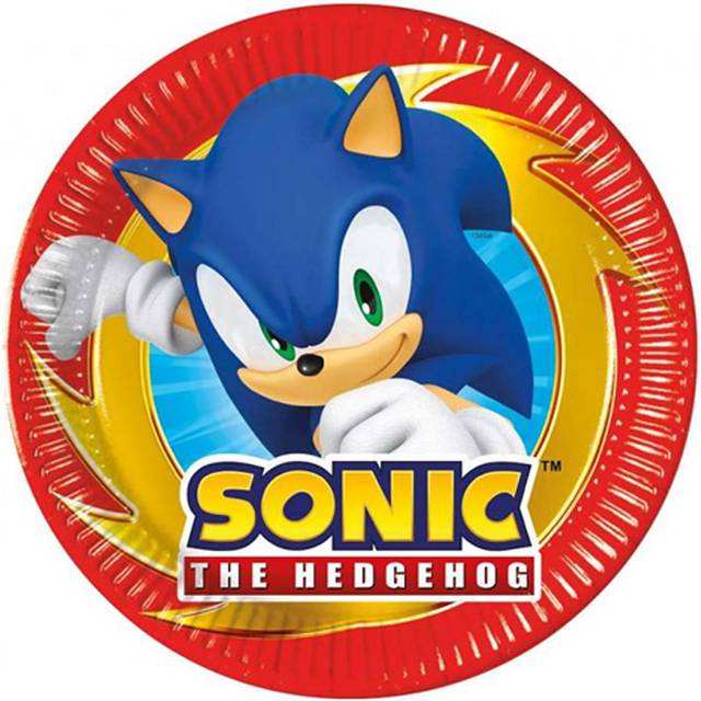 Sonic Pappersassiette 20 cm 8-pack