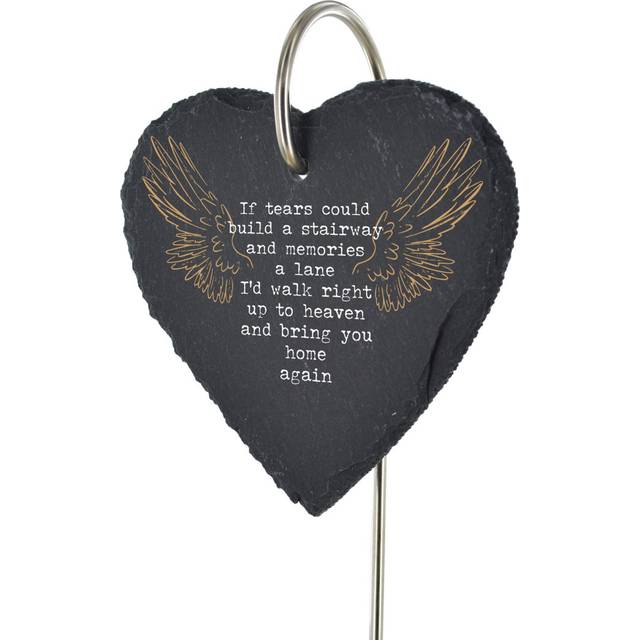 Branesha Waterproof Grave People Memorial Plaque - Grey (25cm H X 11cm W X 1cm D)