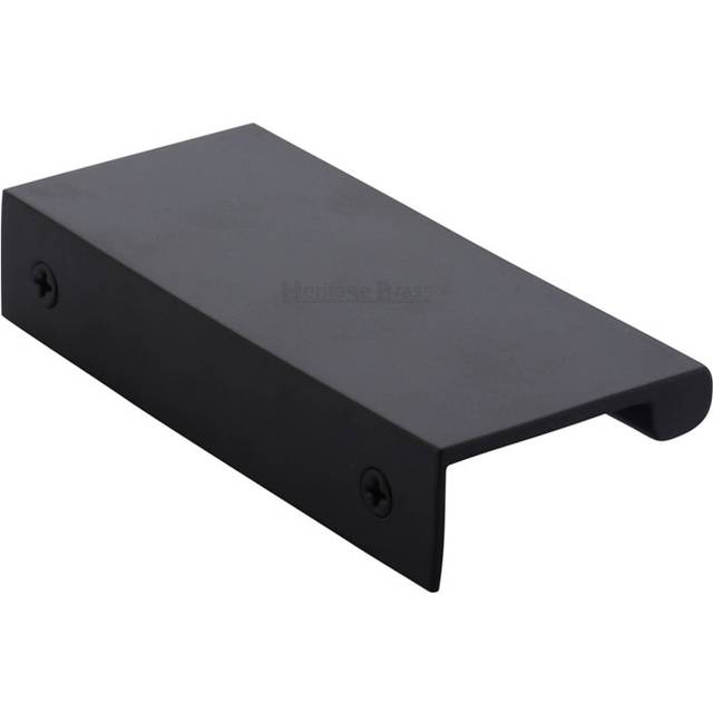 Heritage EPTR Edge Pull Cabinet Handle - Black Matt (4cm)