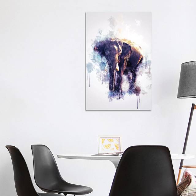 Elephant by Cornel Vlad - Wrapped Canvas Art Prints (101.6cm H x 66.04cm W)