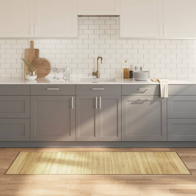 Matta rektangulär ljus naturlig 70x200 cm bambu