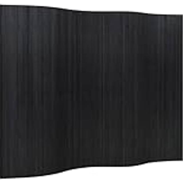 vidaXL Room Divider Black 165x250 cm Bamboo