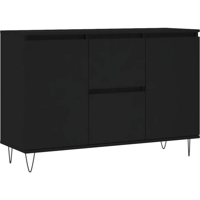 Sideboard Black 104x35x70 cm Engineered Wood Vidaxl