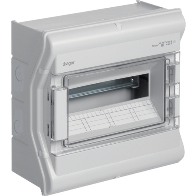 Hager Vector Kapsling IP65 1x12mod VE112PN (302x310x151mm)