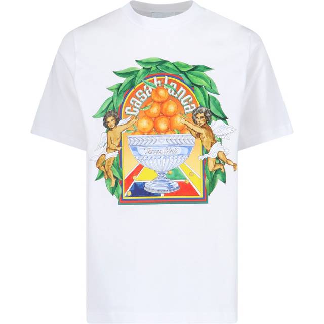 Casablanca White 'Triomphe D'Orange' T-Shirt - TRIOMPHE D'ORANGE - XXL