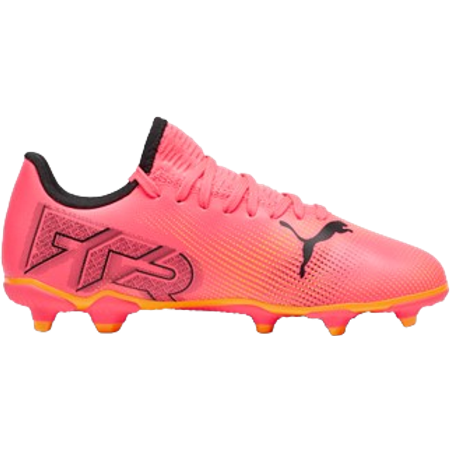 Puma Youth Future 7 Play FG/AG - Sunset Glow/Black/Sun Stream