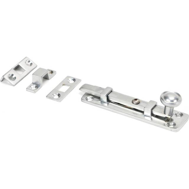 Universal Bolt - Satin Chrome (2.5cm H x 10cm W x 2.5cm D)