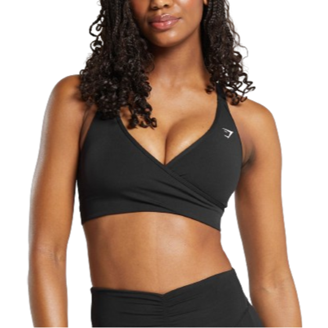 Wrap Sports Bra - Black