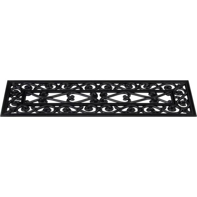 Abdurrahman Non-Slip Backing Black Stair Tread (75cm L X 25cm W)