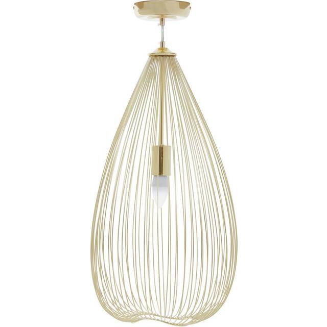 Hertel 1-Light Teardrop Pendant - Gold (177cm H X 32cm W X 32cm D)