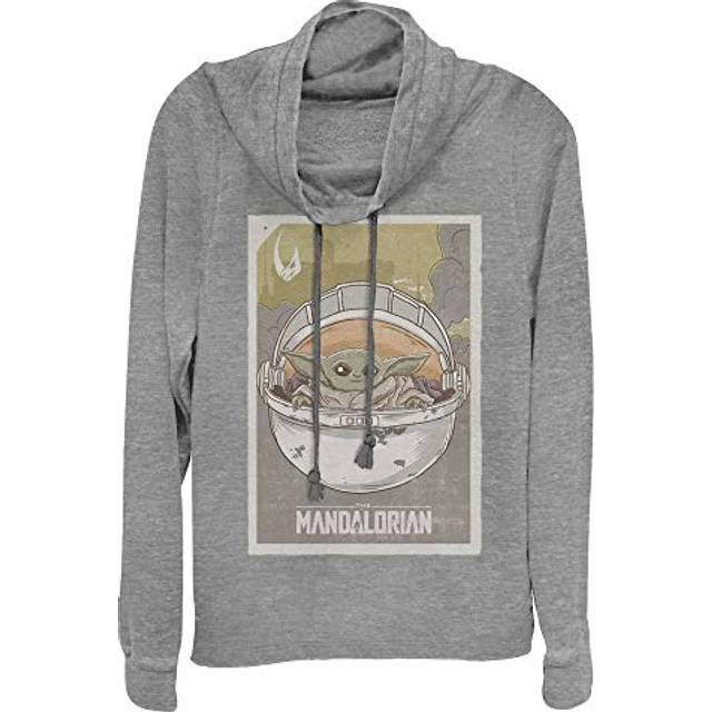 Star Wars womens Cowl Neck Pullover Sweater  Gray Htr  Medium US