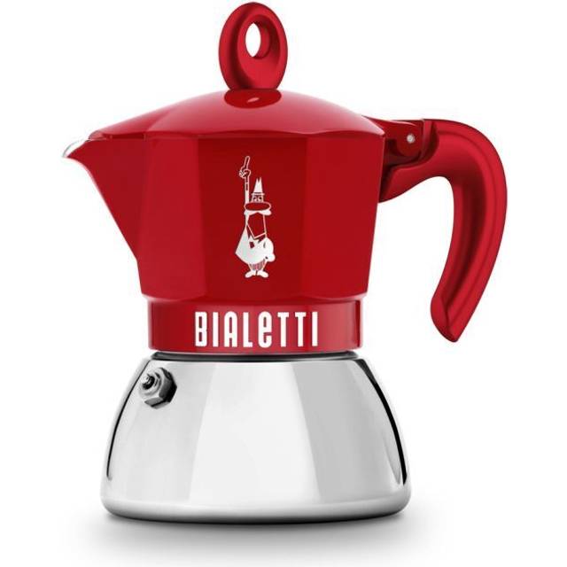 Bialetti - Exclusive mokabryggare 2-koppar 10 cl induktion röd