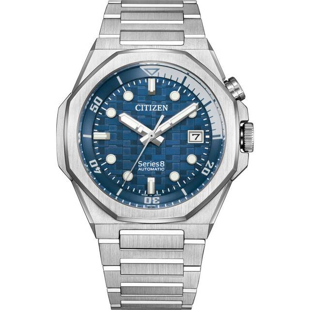 Citizen NB6069-53H Series 8 automatisk klocka herrklocka 20 bar analog datum ros
