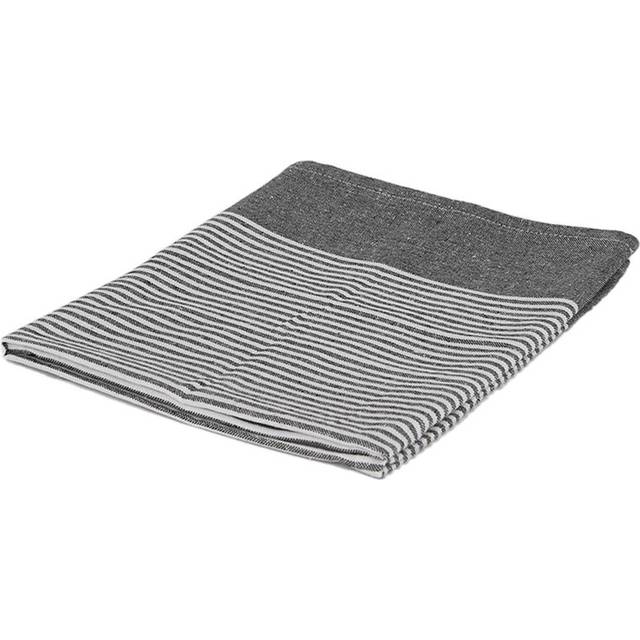 Pinstripe 70cm x 50cm Cotton Tea Towel - Grey