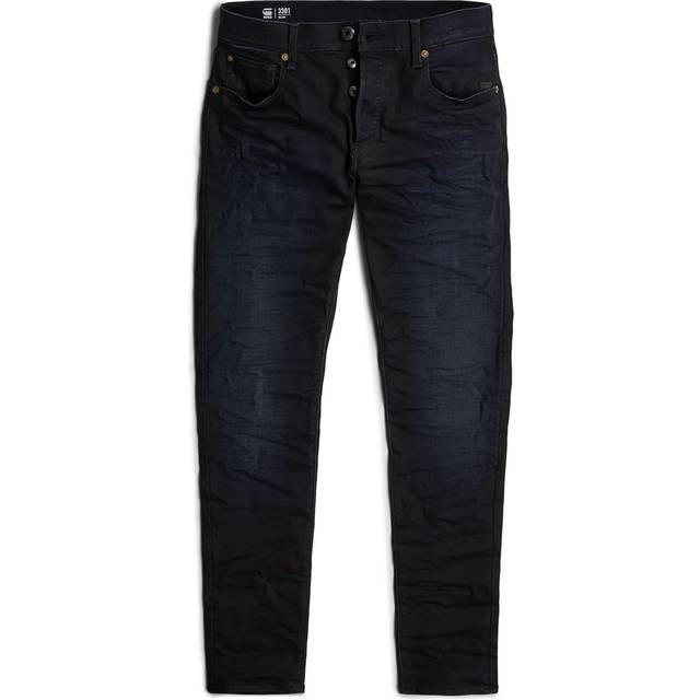 G-STAR RAW herr Jeans 3301 Slim, Blå (Vintage Medium Aged 8968–2965), 26W / 34L