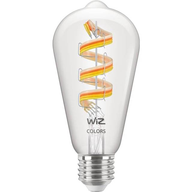 Philips Wiz Wiz St64 E27 Colour Clear Filament Smart Light Bulb - One Colour