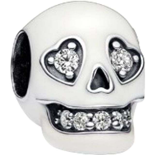 Pandora  Charms Glowing Skull Charm that Glows in the Dark 792811C01