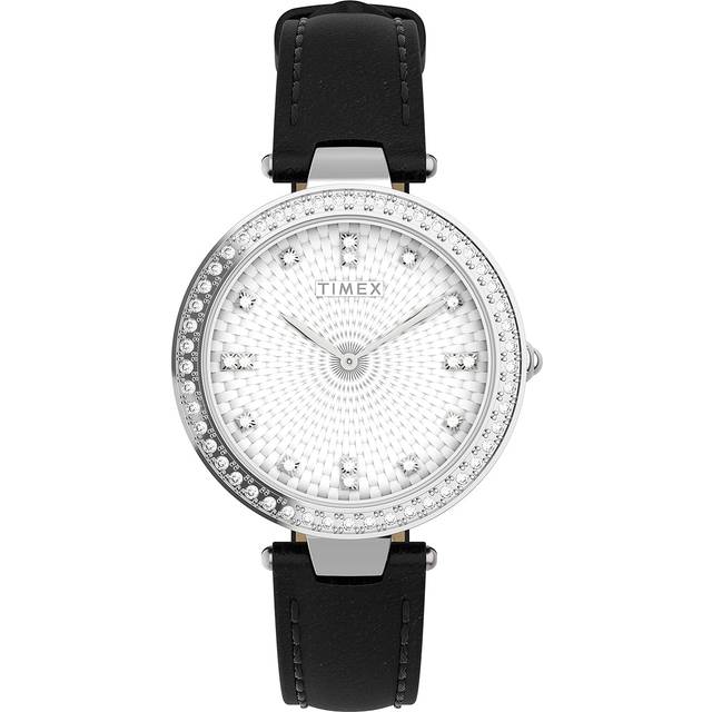 Timex Trend WoMens Black Watch TW2V45200 Leather (archived) - One Size
