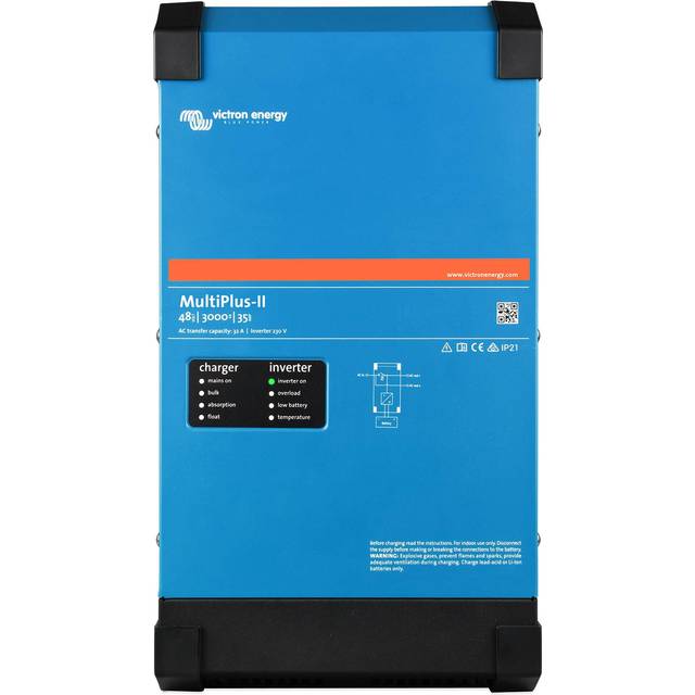 Victron Energy MultiPlus-II 3000VA 48-Volt 230V Ren Sinusvåg Växelriktare 35 amp Batteriladdare