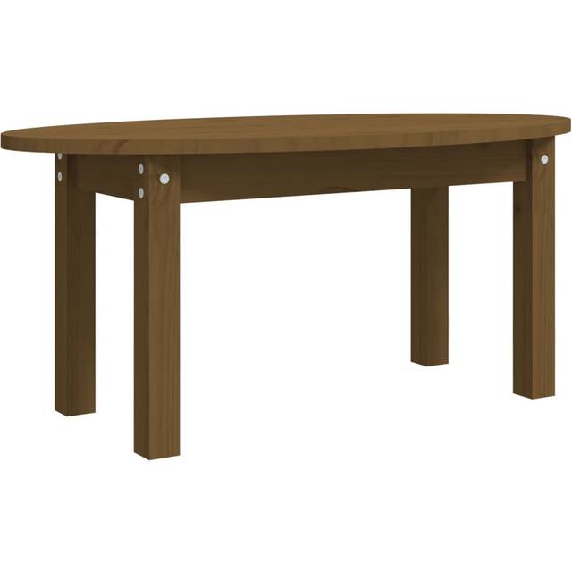 vidaXL Soffbord honungsbrun 80x40x35 cm massiv furu