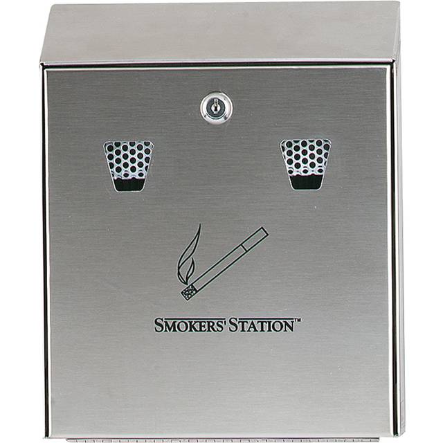Rubbermaid Cigarette Bin 25.4 x 7.62 x 31.7cm Silver
