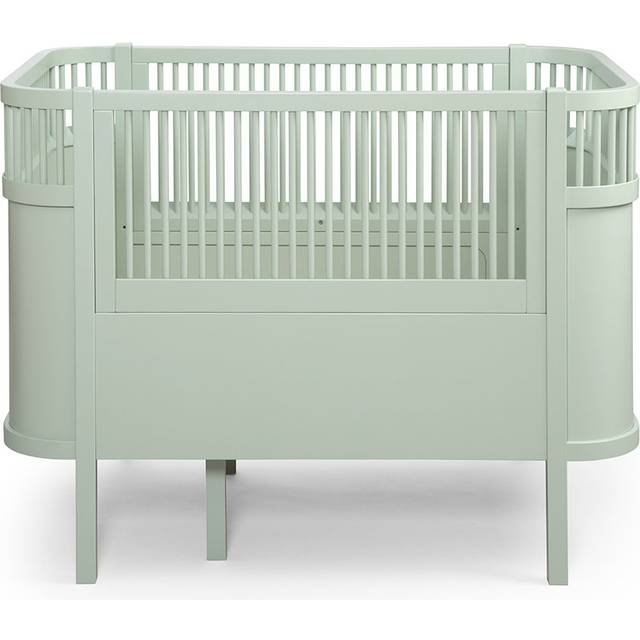 Sebra Växasäng 2 i 1 Baby & Juniorsäng Mist Green