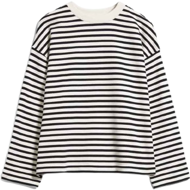 Women's striped sweatshirt ARMEDANGELS Frankaa - Noir