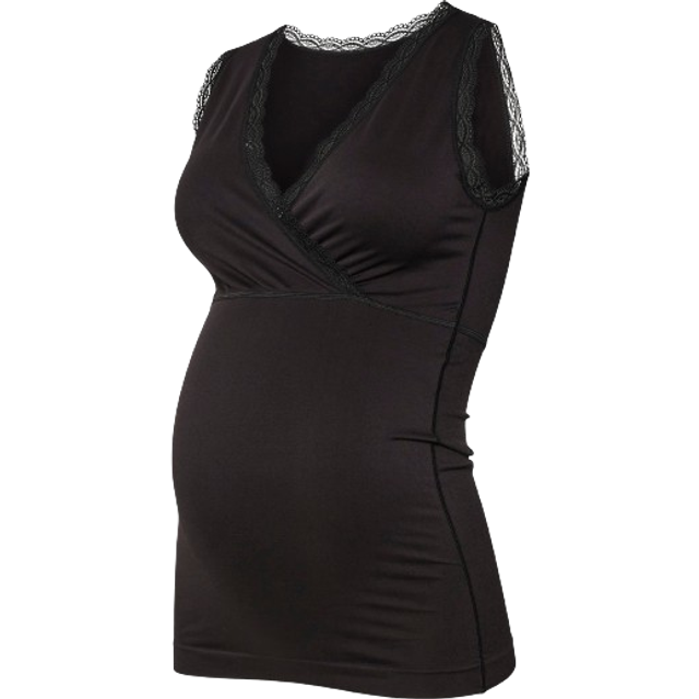 MLCROSSY Long Lace Top 2F A, svart, S/M