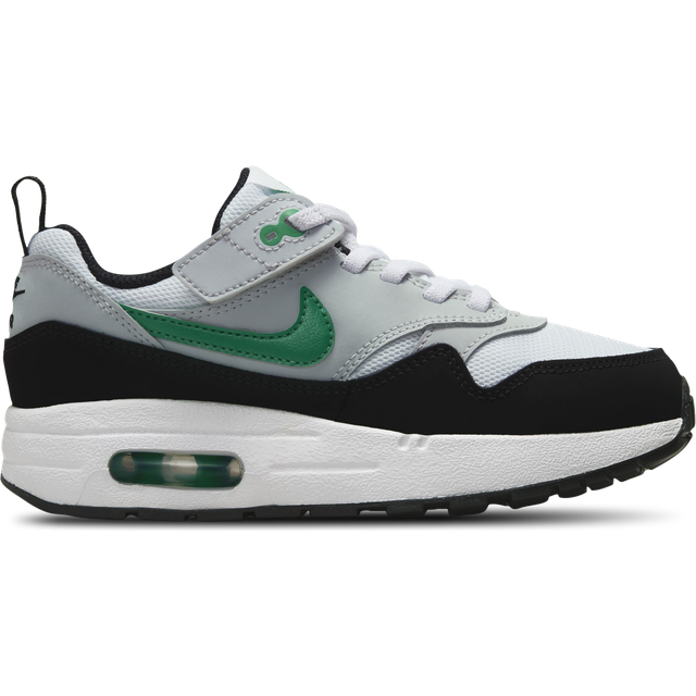 Nike Air Max 1 EasyOn PS Black Stadium Green Kids Sneakers White Pure-Platinum DZ3308-108 28