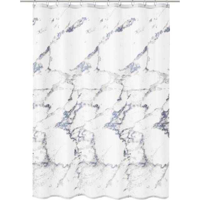 Litet moln duschdraperi marmor 180 x 200 cm, antracit