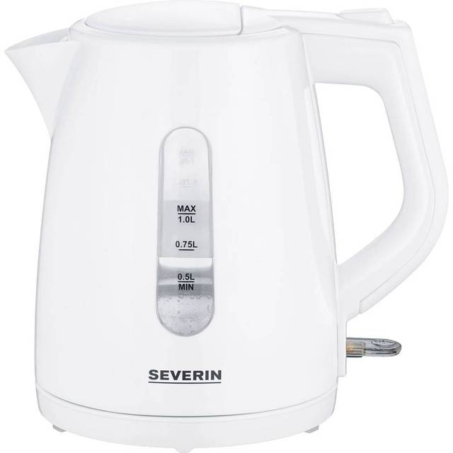 Severin Vattenkokare (2 200 W, ca 1,0 L, 360° Central-Cordless system) vit