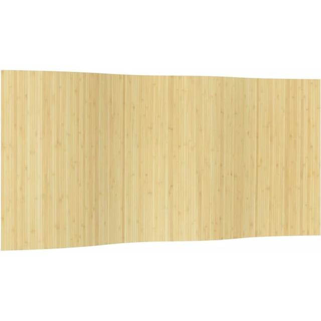 Rumsavdelare ljus naturlig 165x400 cm bambu
