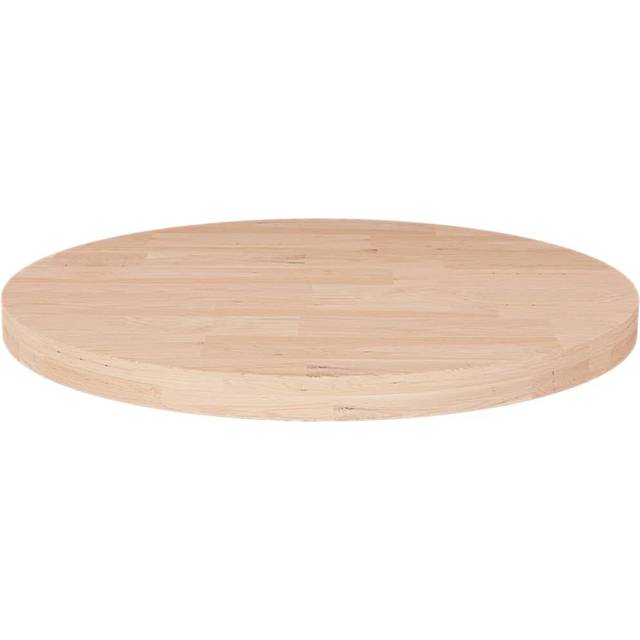 vidaXL Round Table Top Ø40x2,5 cm Untreated Solid Wood Oak - Brown