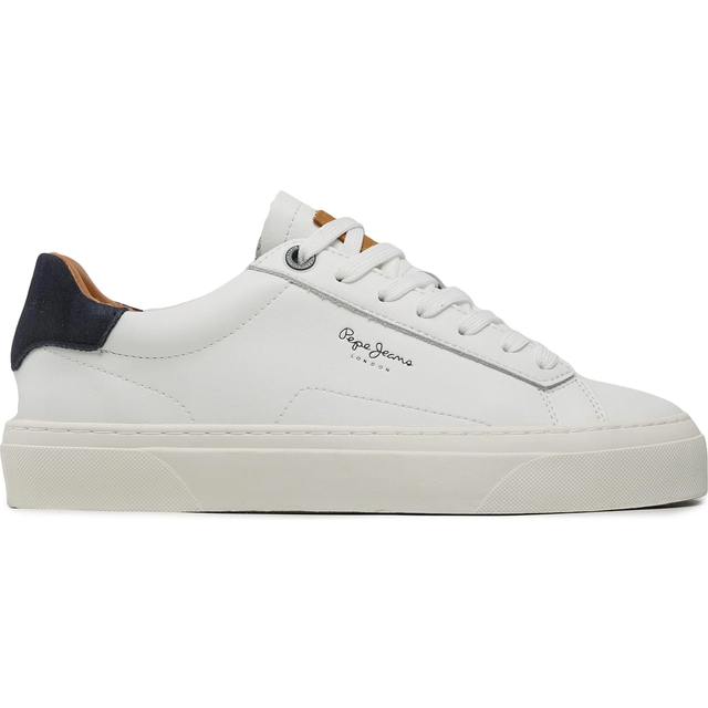 PEPE JEANS Yogi Original Sneaker för män, Vitt, 6 UK