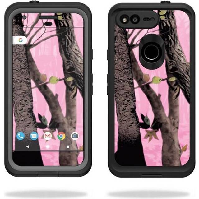 MightySkins LIFGOPIXL-Pink Tree Camo Skin for Lifeproof Fre Google Pixel XL 5.5 in. Case Wrap Cover Sticker - Pink Tree Camo