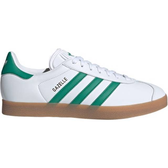 adidas Originals – Gazelle – Vita och gröna sneakers-Vit/a