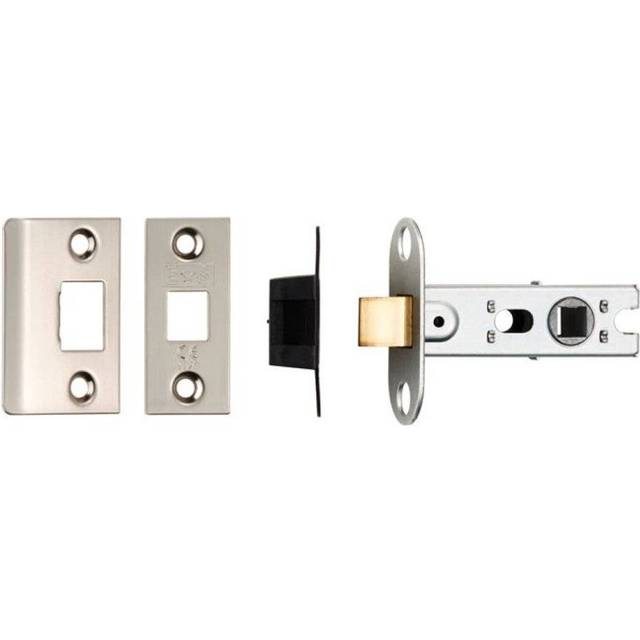 64Mm CE B/T TUBULAR MORTICE LATCH SQUARE (X 6 MULTI-PICK) - Satin Nickel (2.5cm H x 7.6cm W x 2cm D)