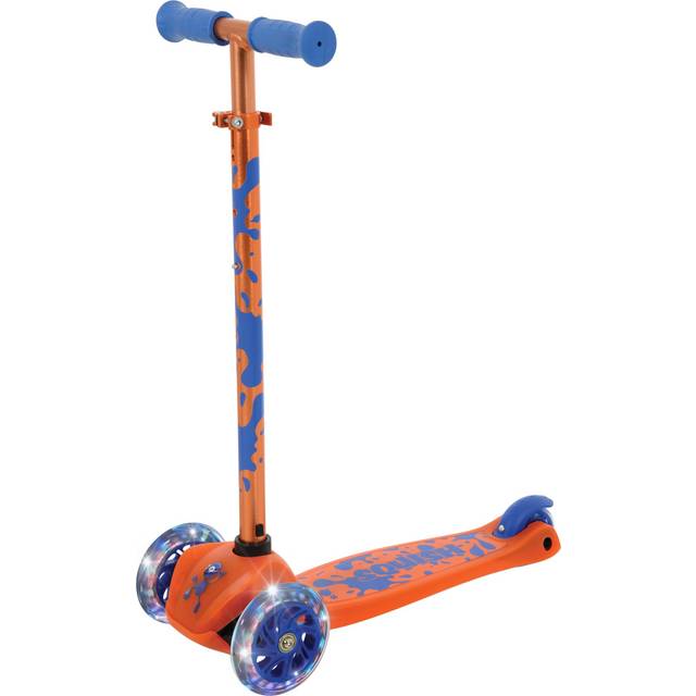 Squish Mini Flex LED Tilt n Turn 3 Wheeled Scooter - Orange Colour: Or