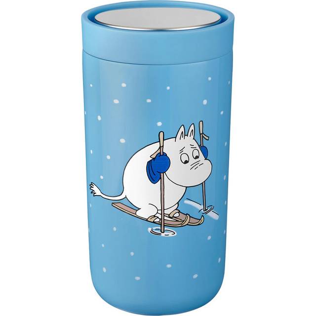 To Go Click termosmugg 0,2 liter, Moomin skiing