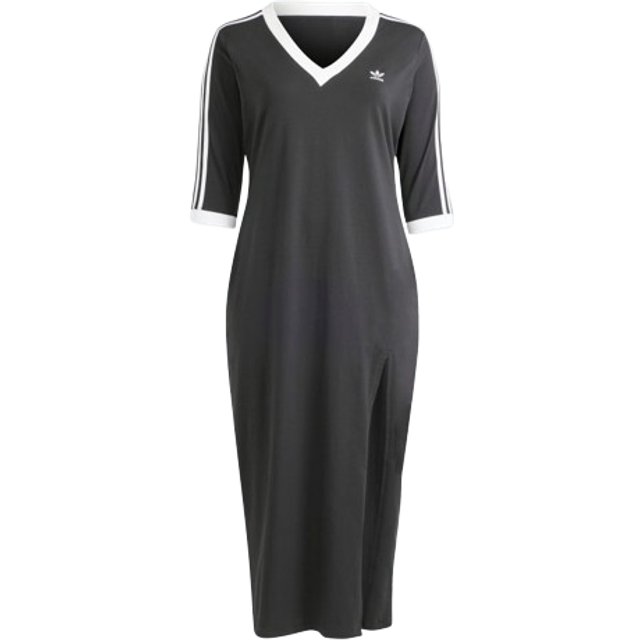 Adidas Adicolor Classics 3-Stripes V-Neck Maxi Dress Plus
