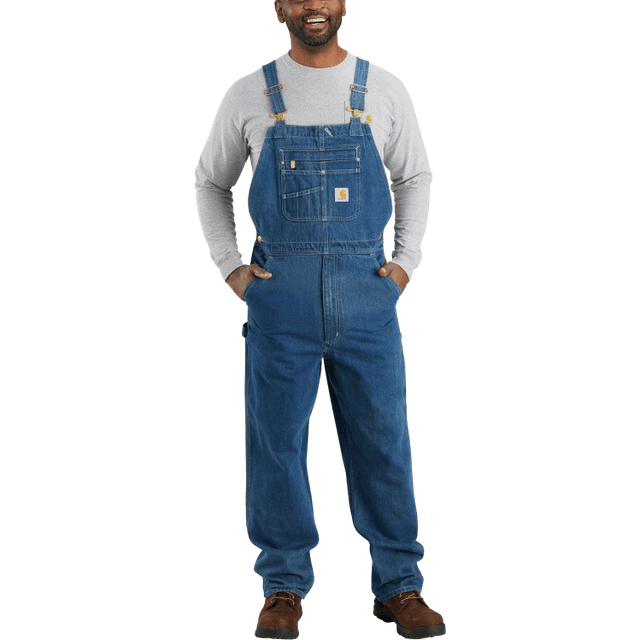 Carhartt Denim Bib, dungarees , color: Blue , size: W38/L30