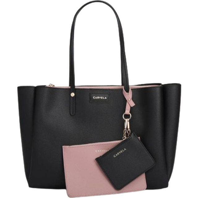 Carvela Freya Triple Compart Tote Bag, Black