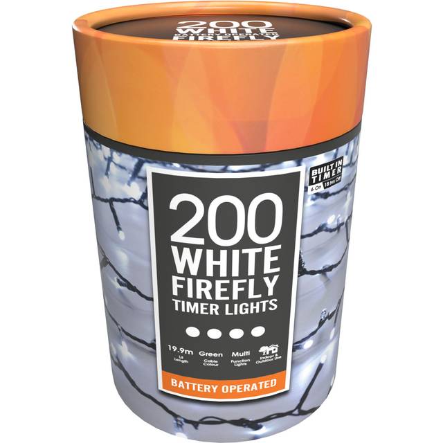 200 Firefly Lights - White (7.62cm H X 1.27cm L X 1,313.18cm D)