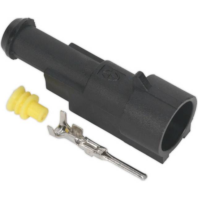 5 PACK Superseal 1-Way Male Connector - Housing Terminals & Seals - Waterproof
