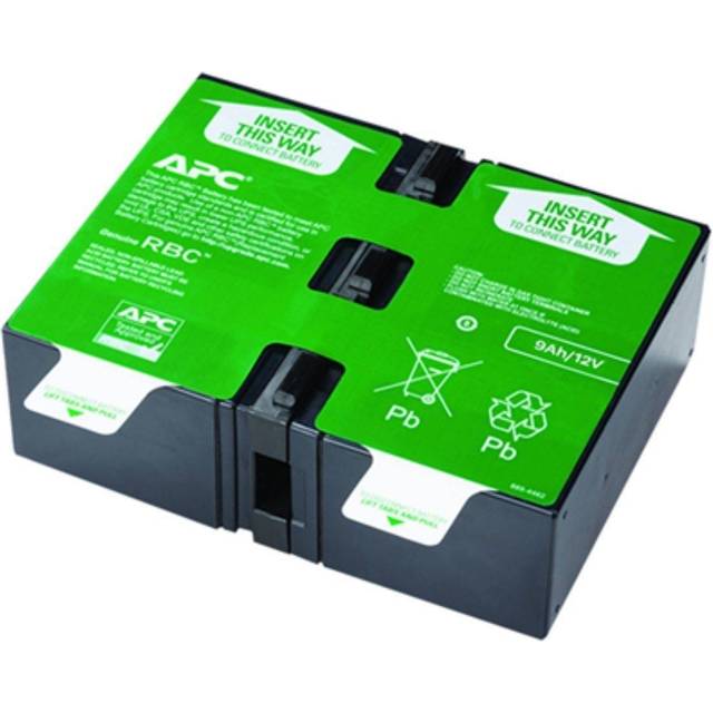 APC APCRBC124 – Ersättningsbatteri för avbrottsfri nödströmförsörjning (USV) från APC – lämplig för modeller BR1200GI/BR1500GI och andra