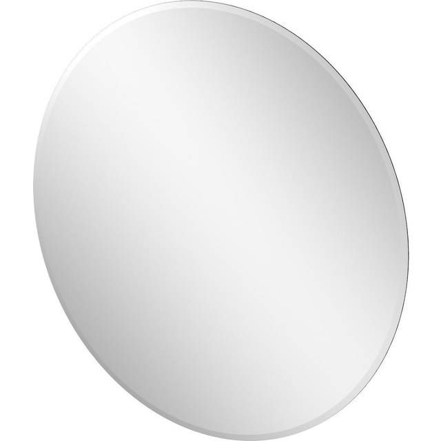 Essentials Glacies Round Frameless Bathroom Mirror - 600 x 600mm