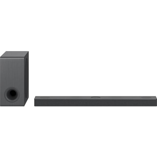 LG S80QY Smart Soundbar, 480 W, 3.1.3 kanaler med trippel vertikal Atmos-högtalare, kompatibel med SPQ8-S bakre högtalare, Dolby Atmos surroundljud, dst:X och IMAX, svart färg