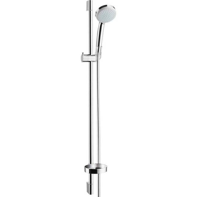 Hansgrohe Croma 100 Chrome Shower Set Vario With Shower Rail 90cm &amp;amp